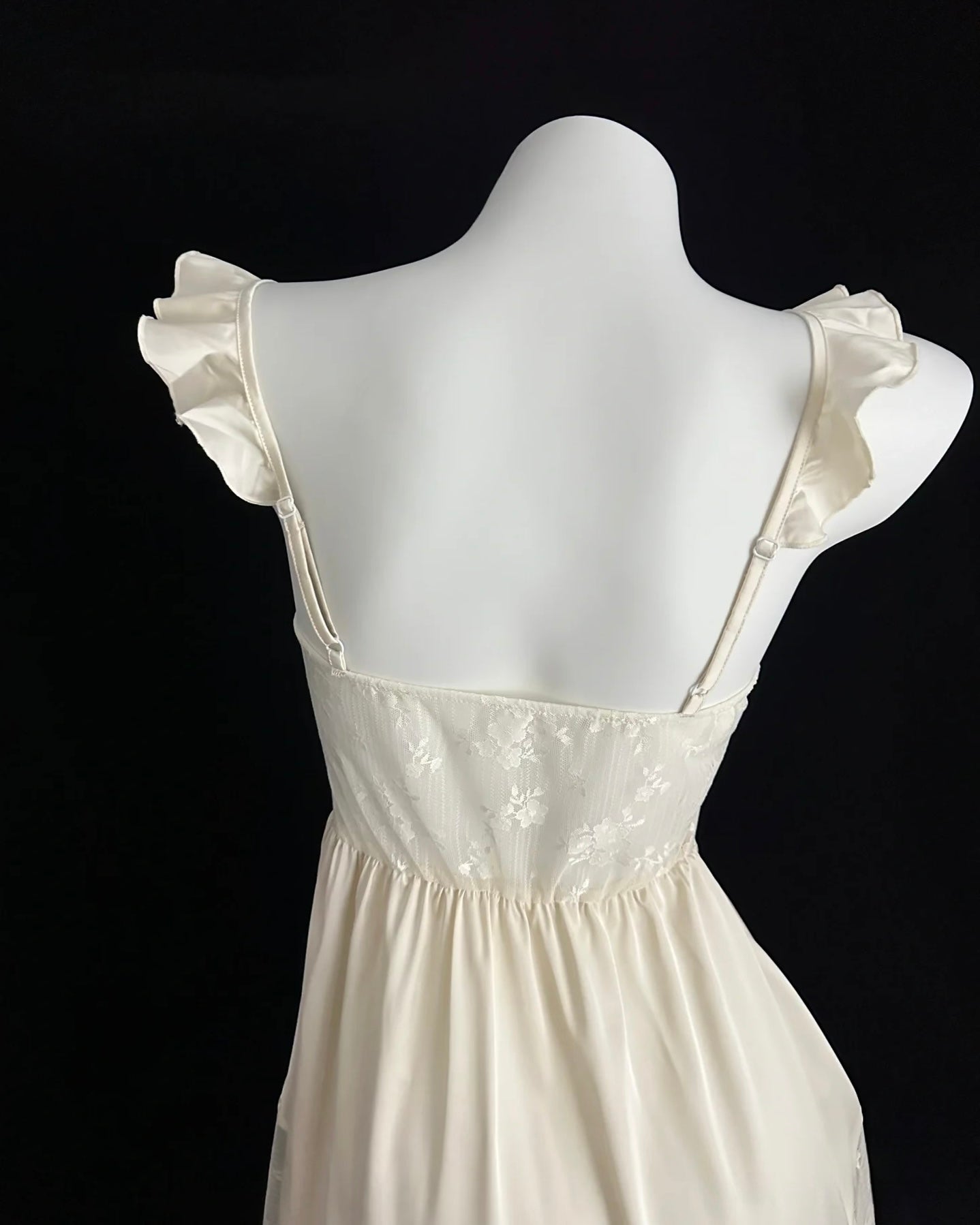 Athena Lace Nightie in Champagne Gold