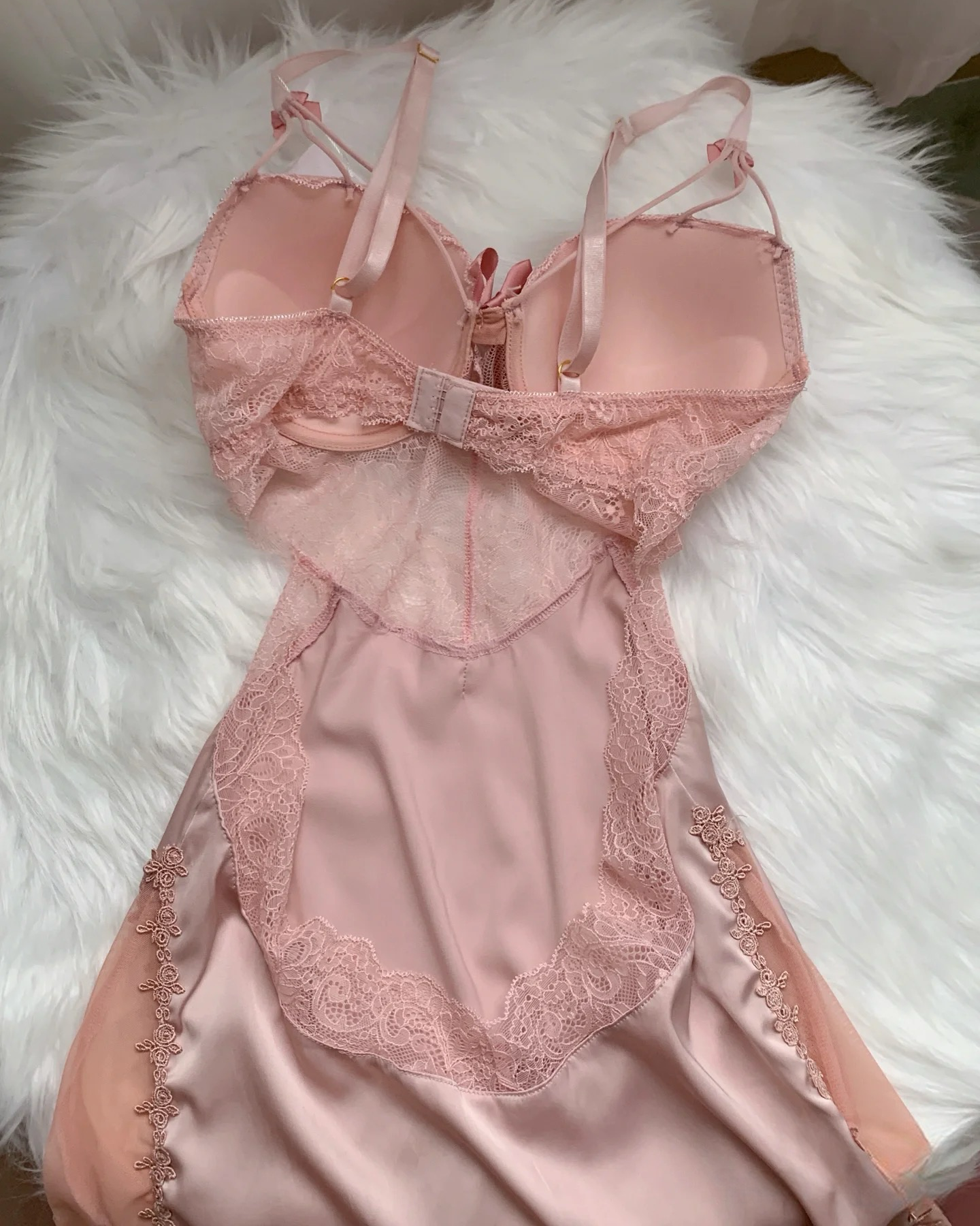 Blossom Corset Nightie in Pink