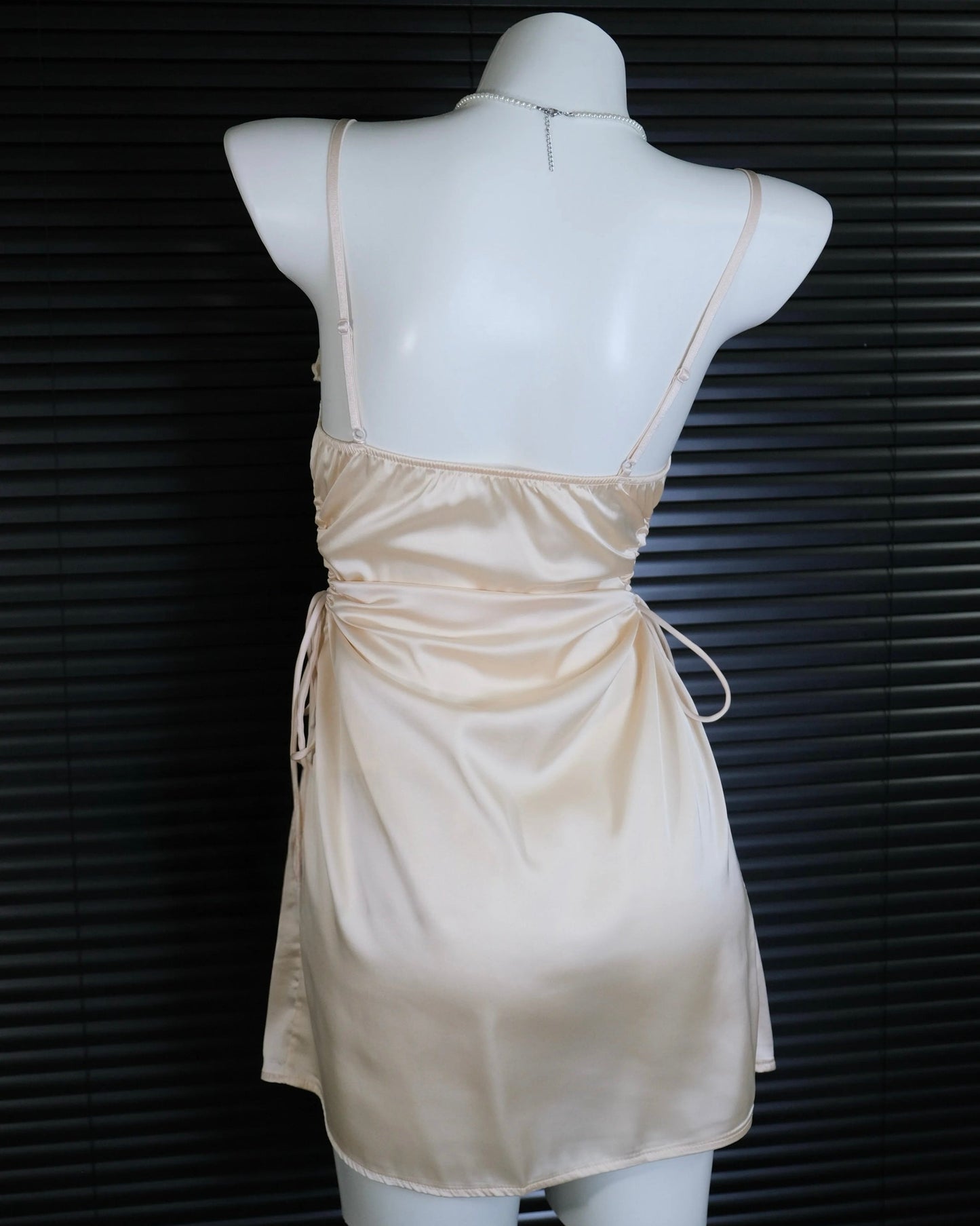 Annalise Cutout Nightie in Champagne Pink