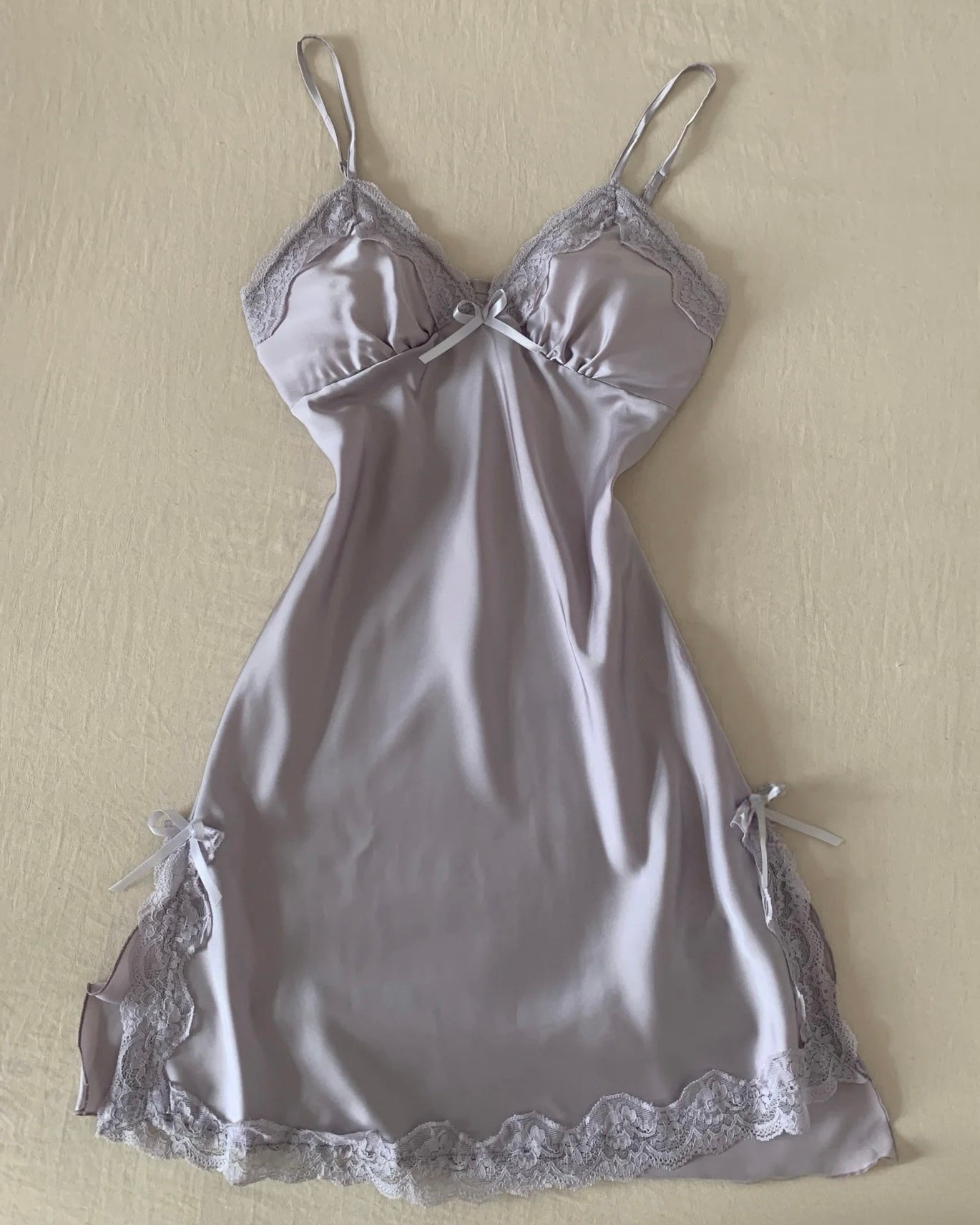 Lisette Satin Nightie in Purple