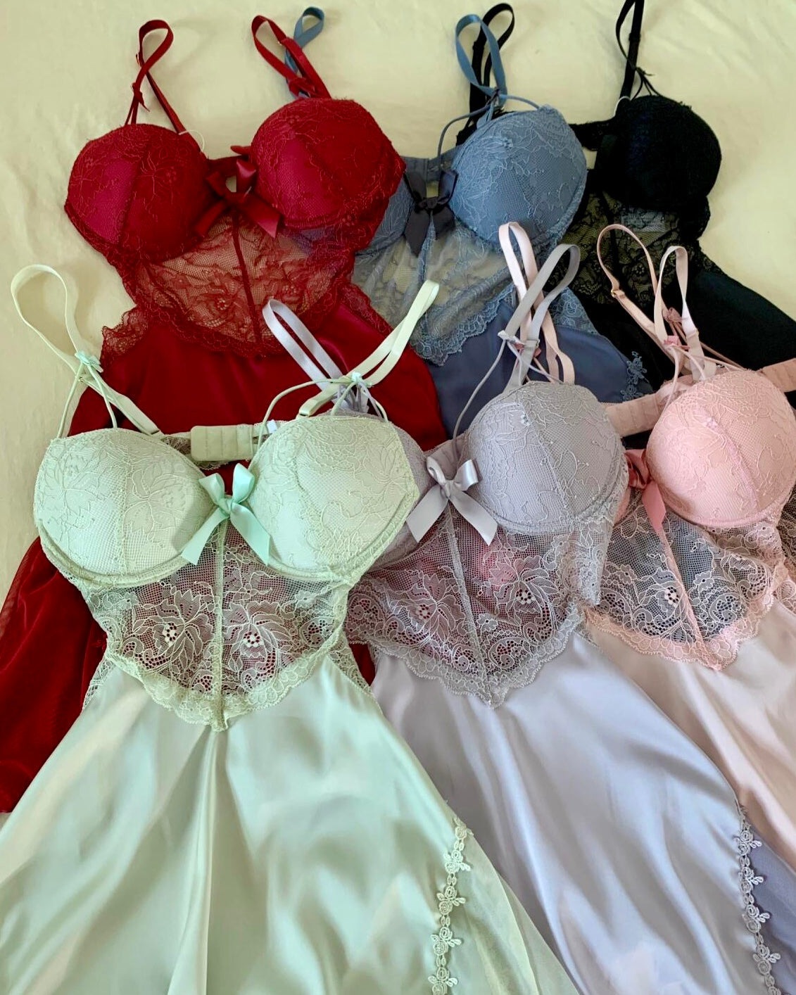 Nuisette Corset Blossom Collection Arc-en-ciel