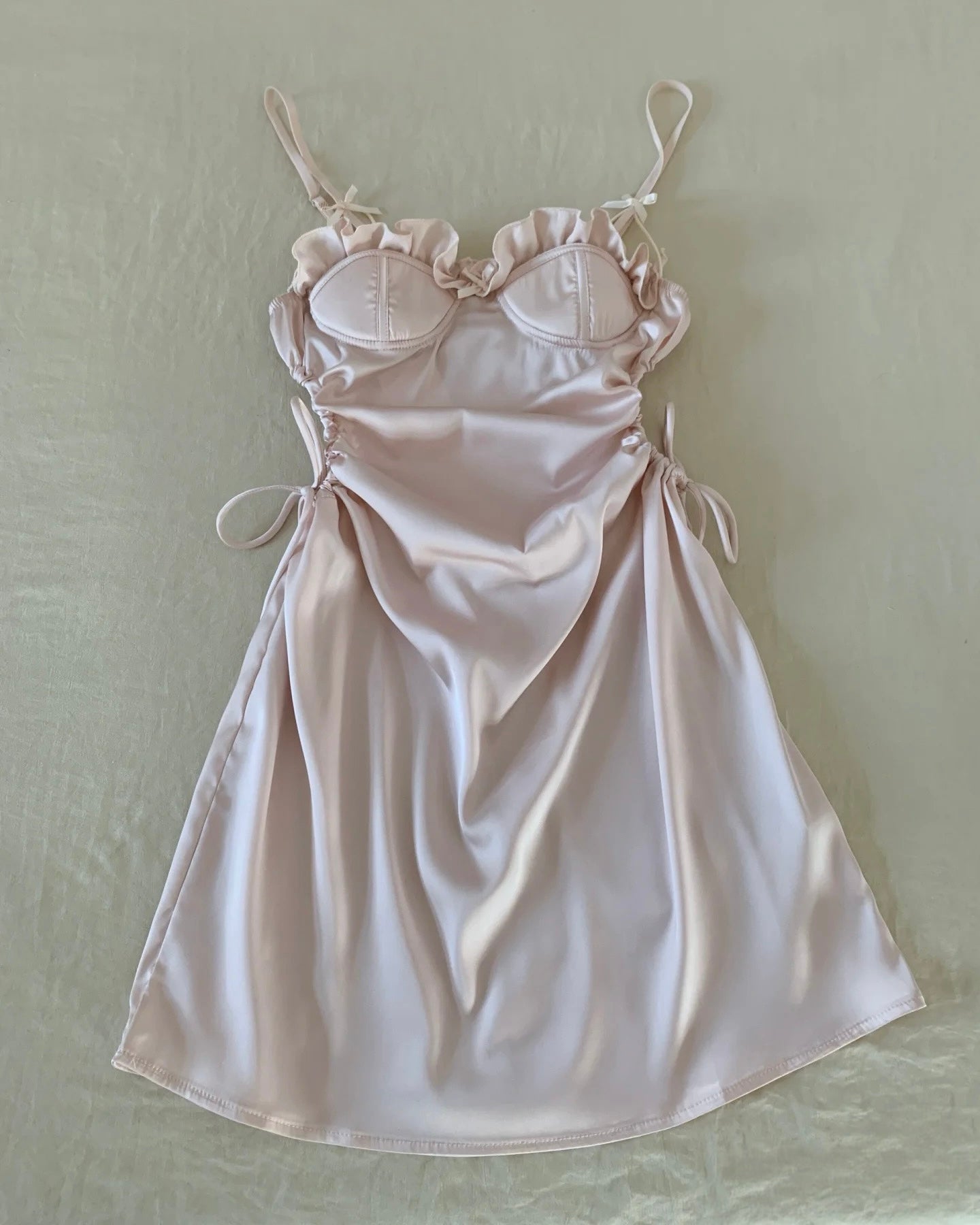 Annalise Cutout Nightie in Champagne Pink