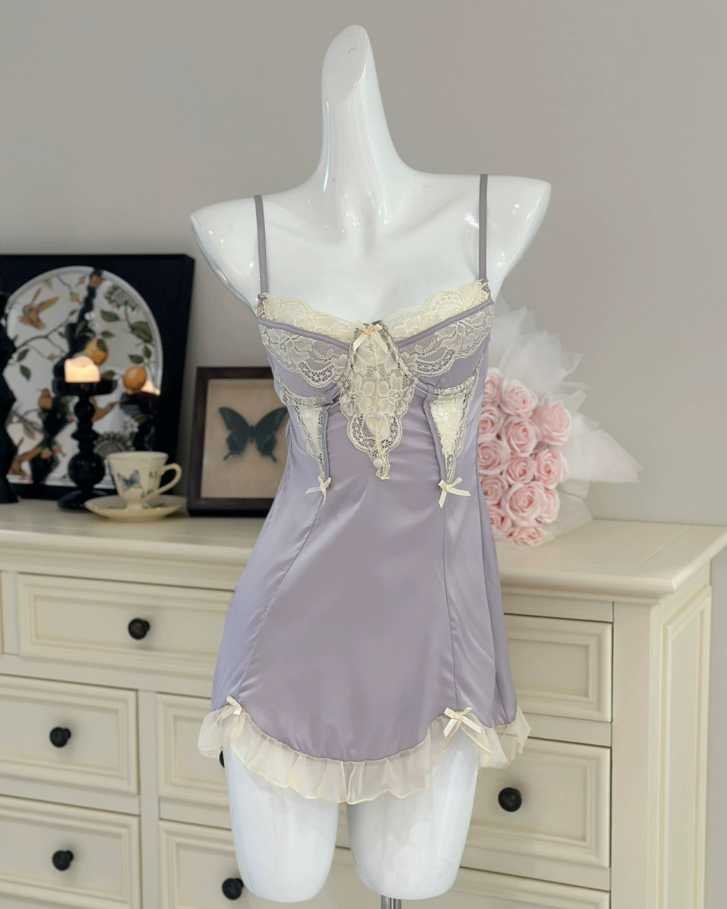 Angelique Underwire Nightie in Purple