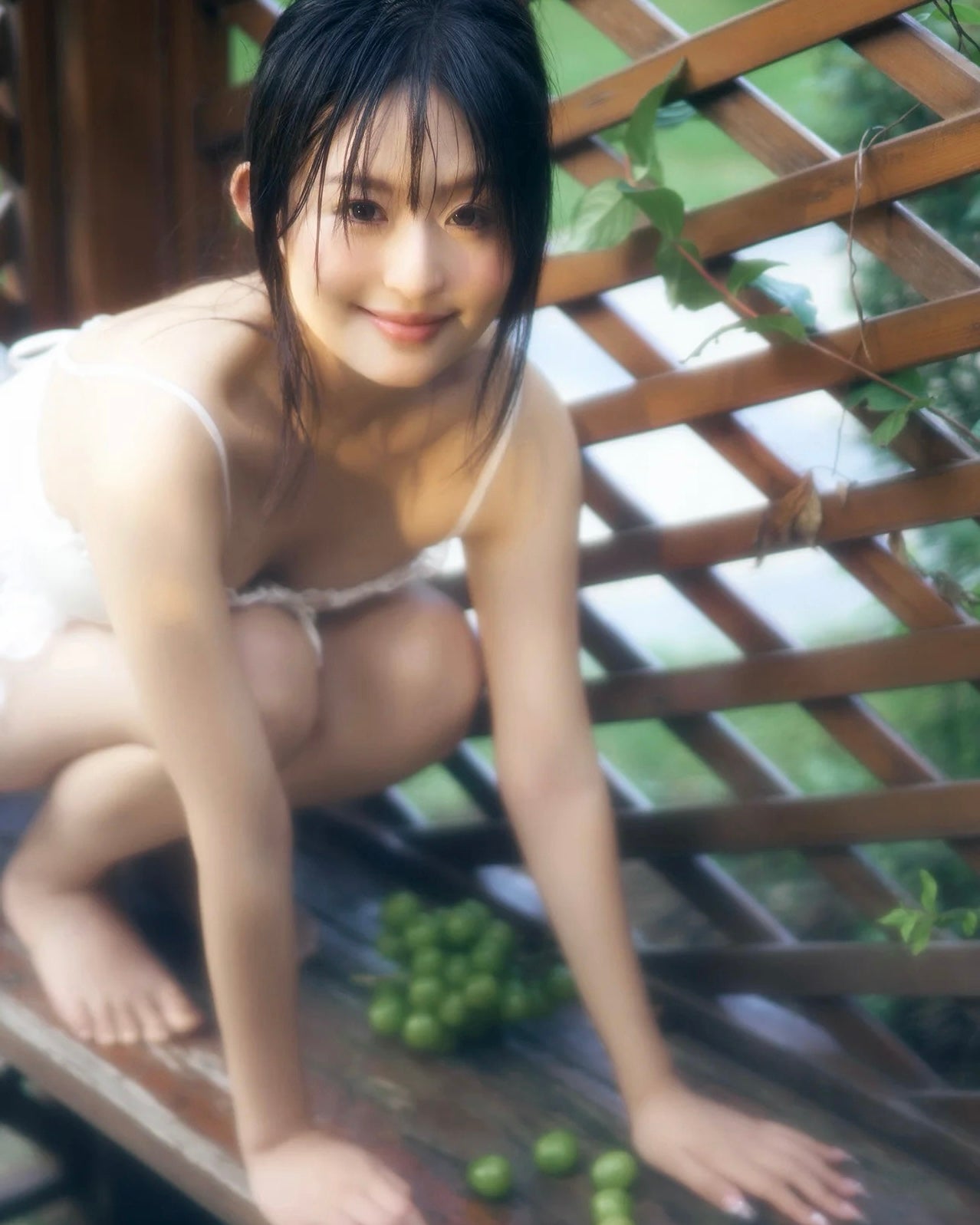 Nuisette Swan en Dentelle Ivoire