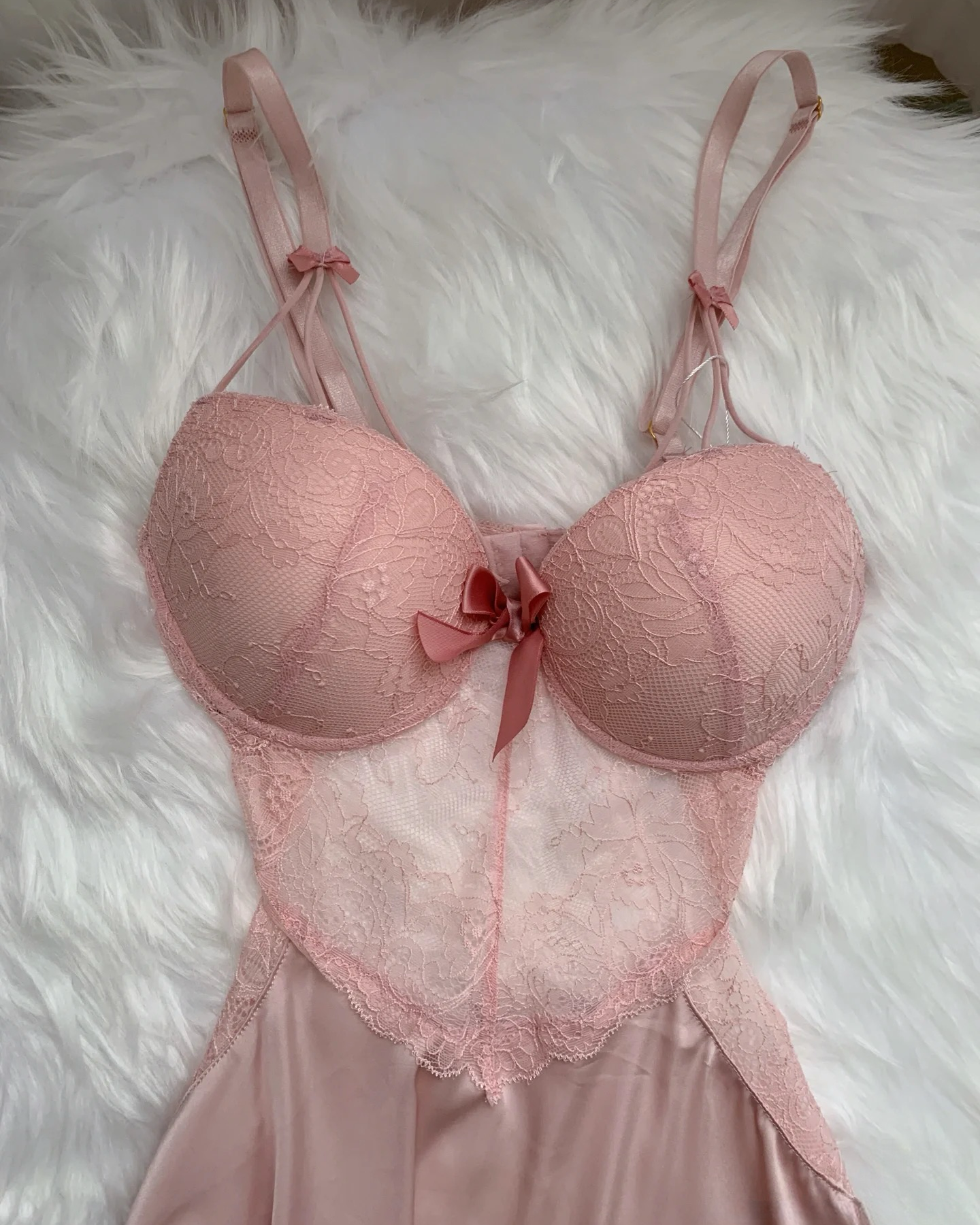 Blossom Corset Nightie in Pink