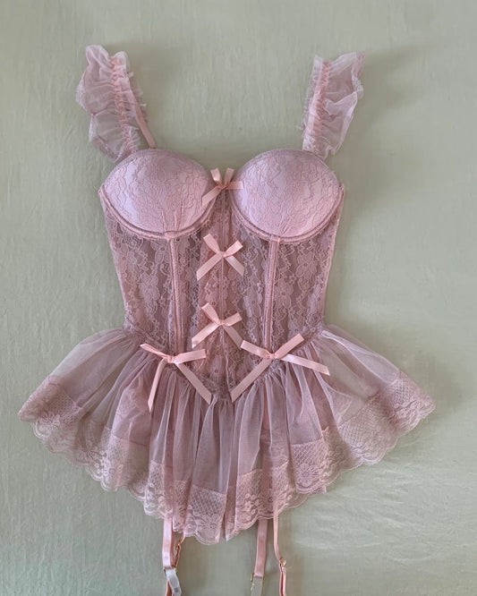Corset Ballerine Madison en Rose Poudré