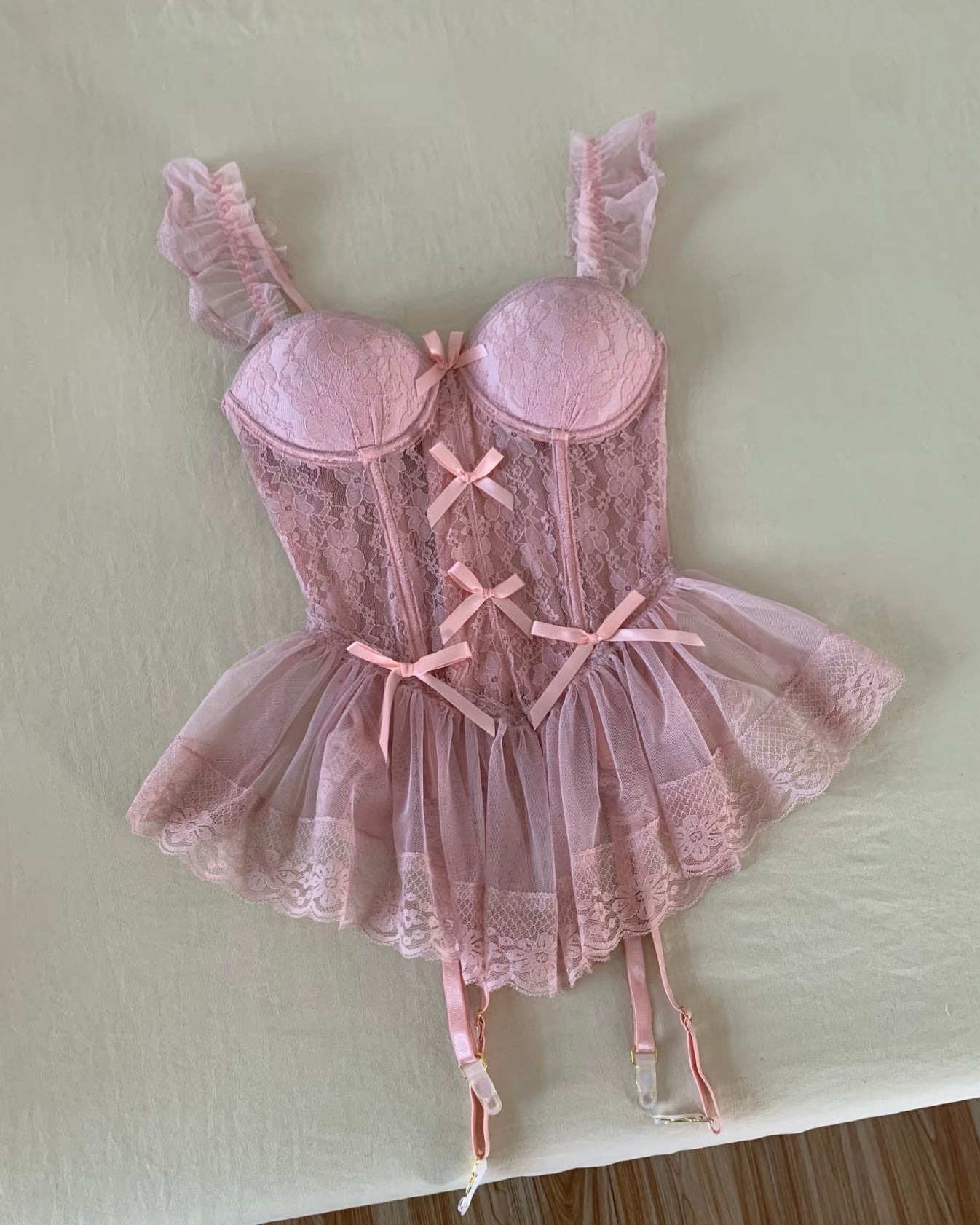 Corset Ballerine Madison en Rose Poudré