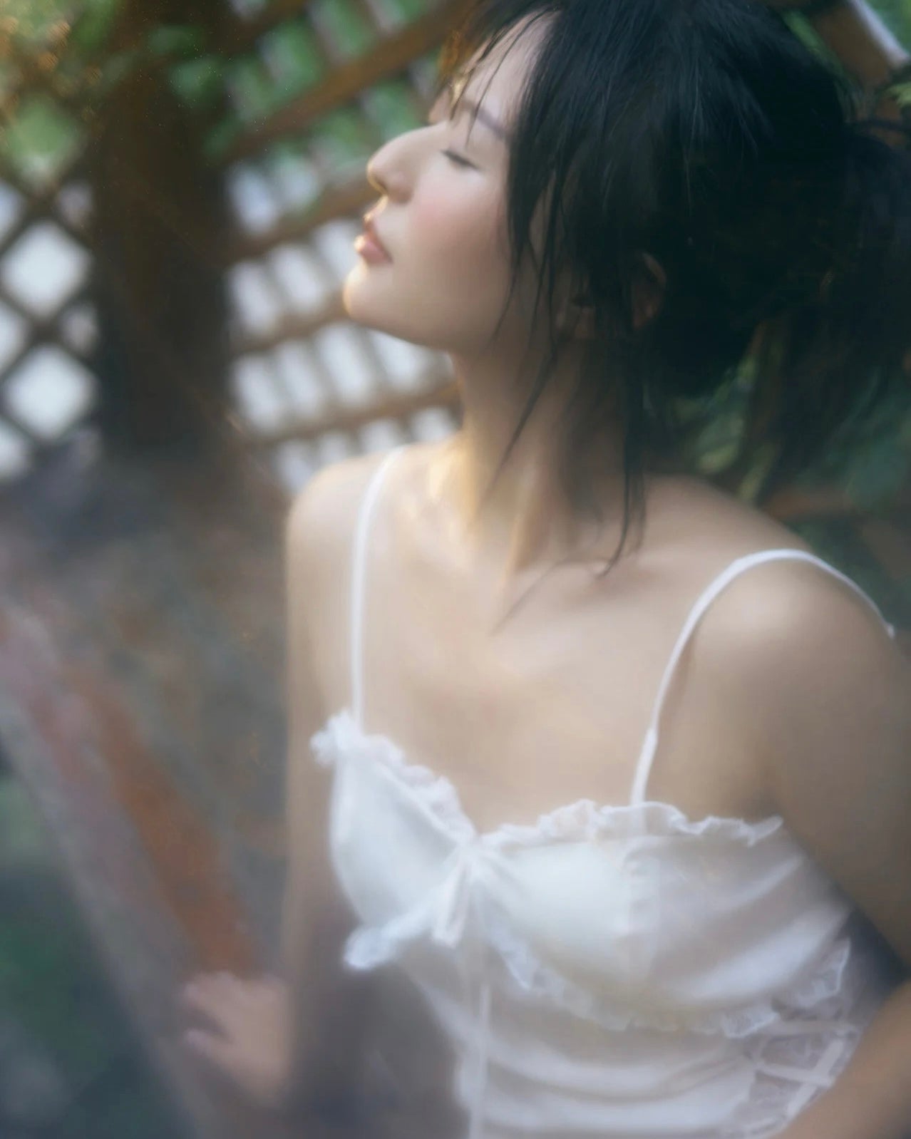 Nuisette Swan en Dentelle Ivoire