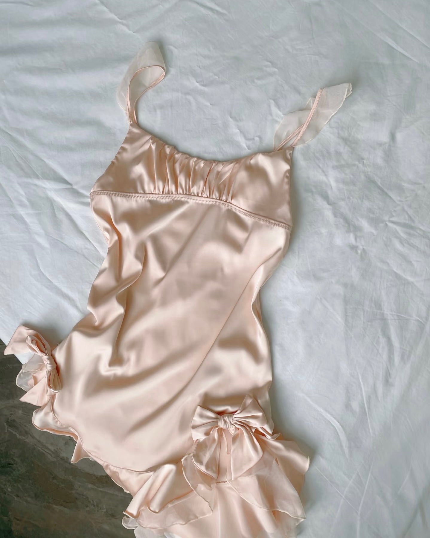 Emmie Satin Nightie in Pink