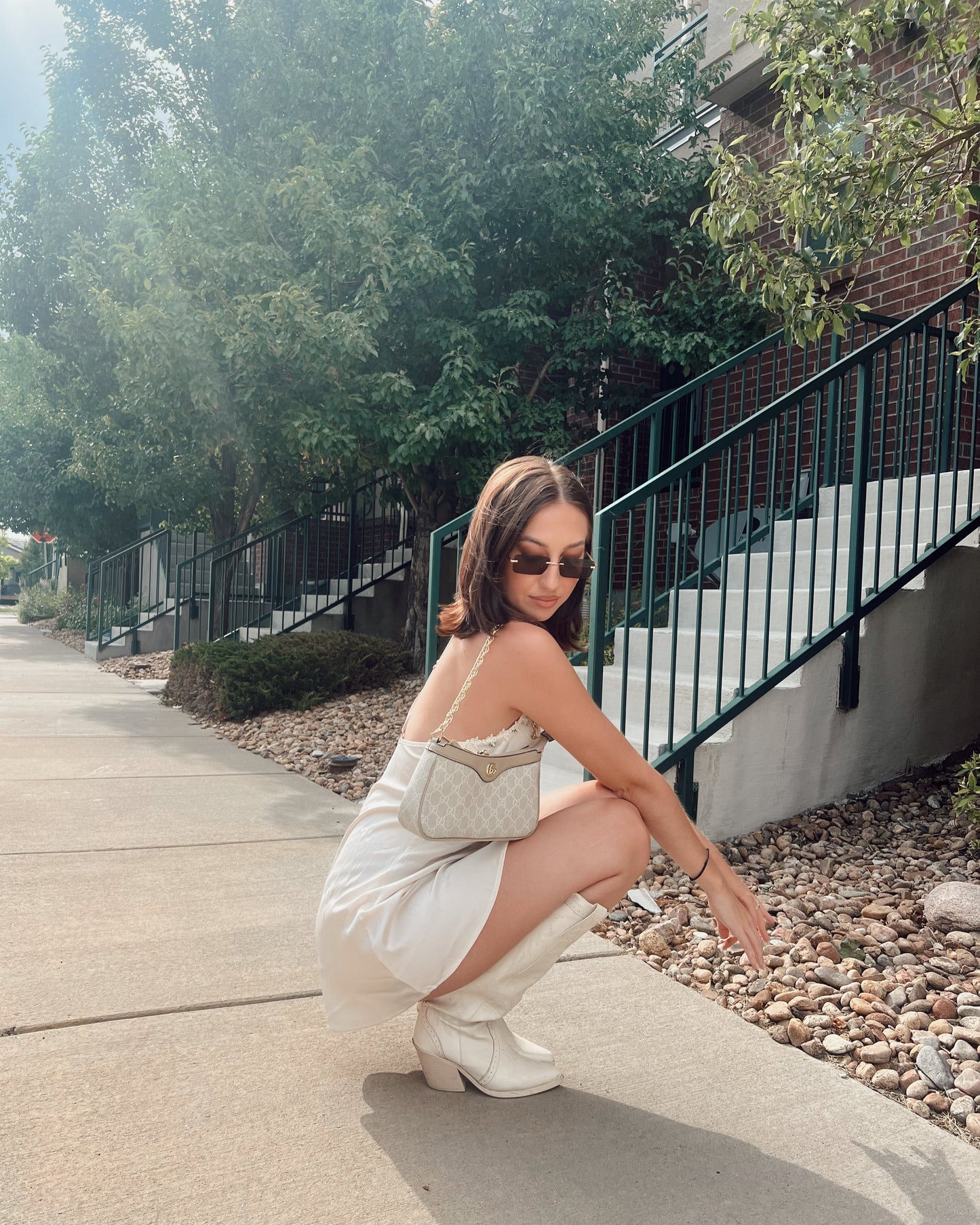 Daphne Floral Embroidery Nightie in Ivory