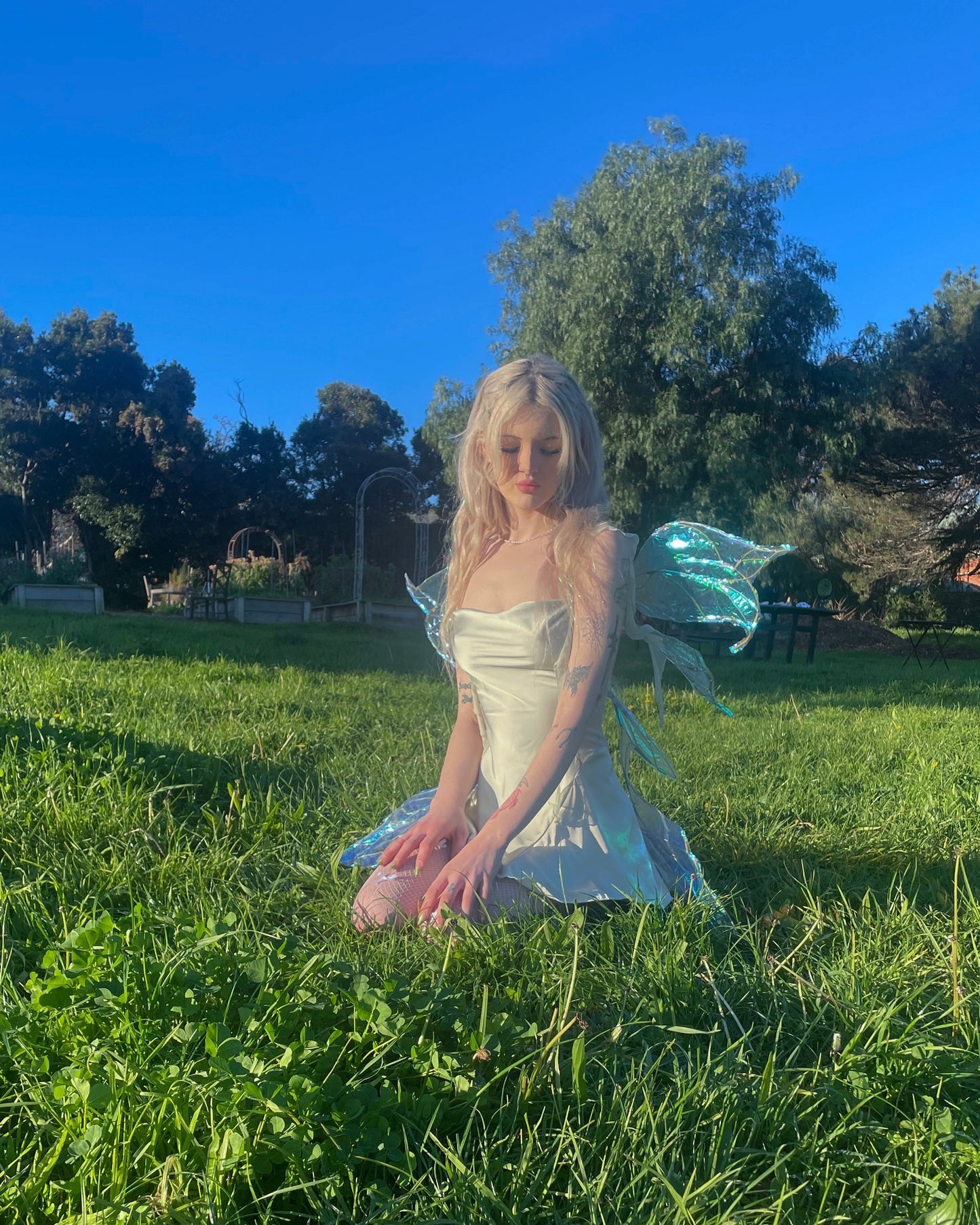 Freya Satin Nightie in Green