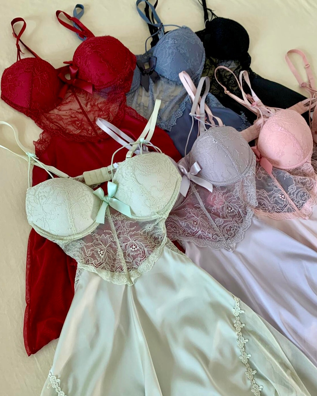 Nuisette Corset Blossom Collection Arc-en-ciel