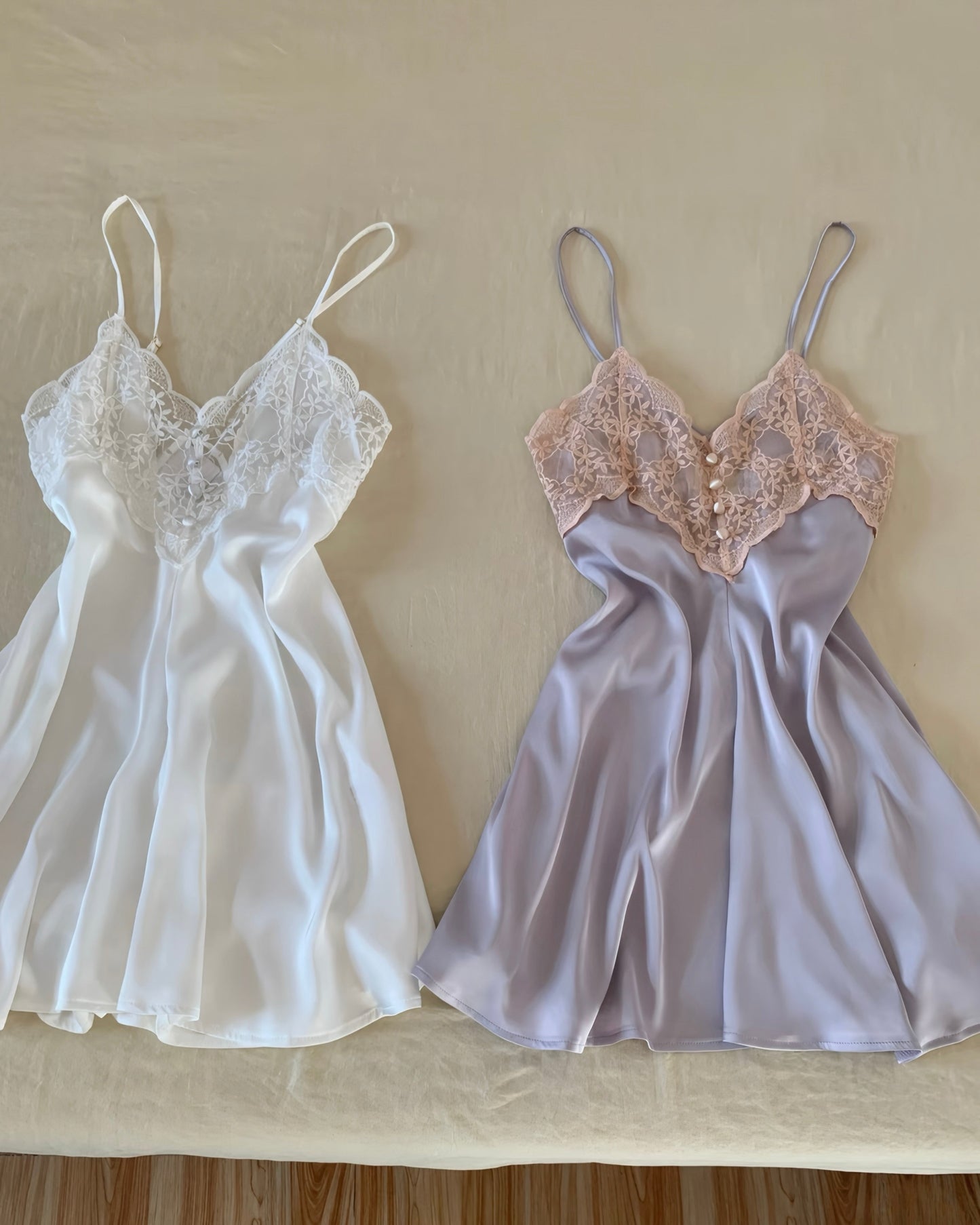 Bethany Lace Nightie in White