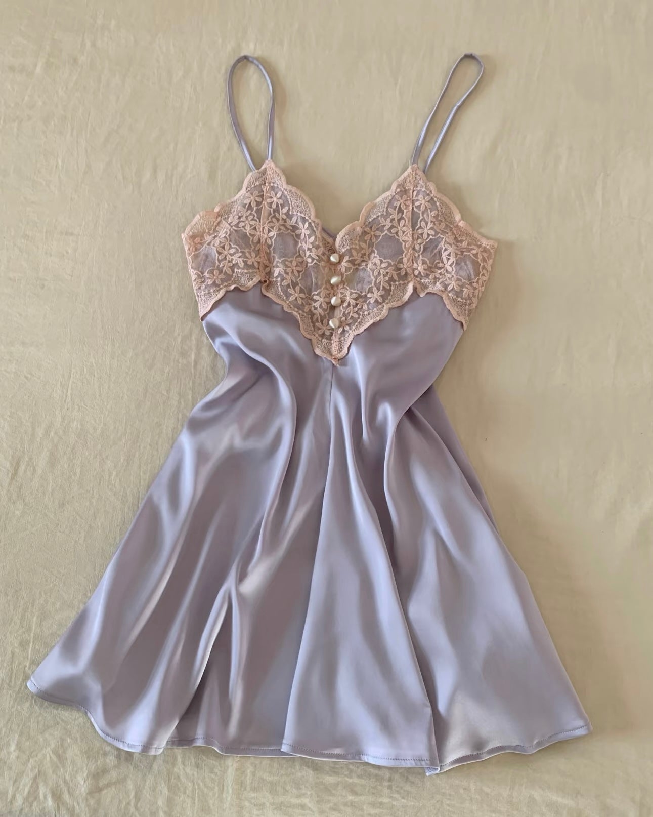 Bethany Lace Nightie in Purple