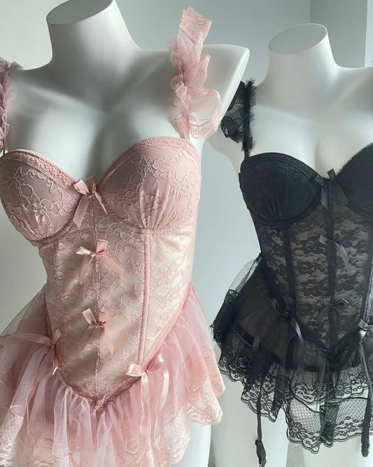 Corset Ballerine Madison en Noir Profond