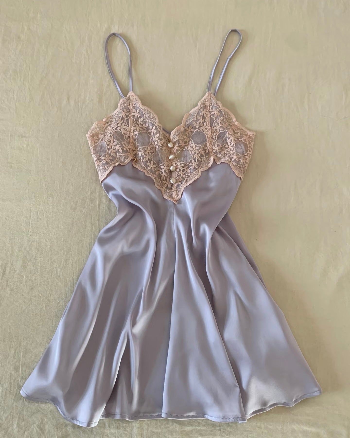 Bethany Lace Nightie in Purple