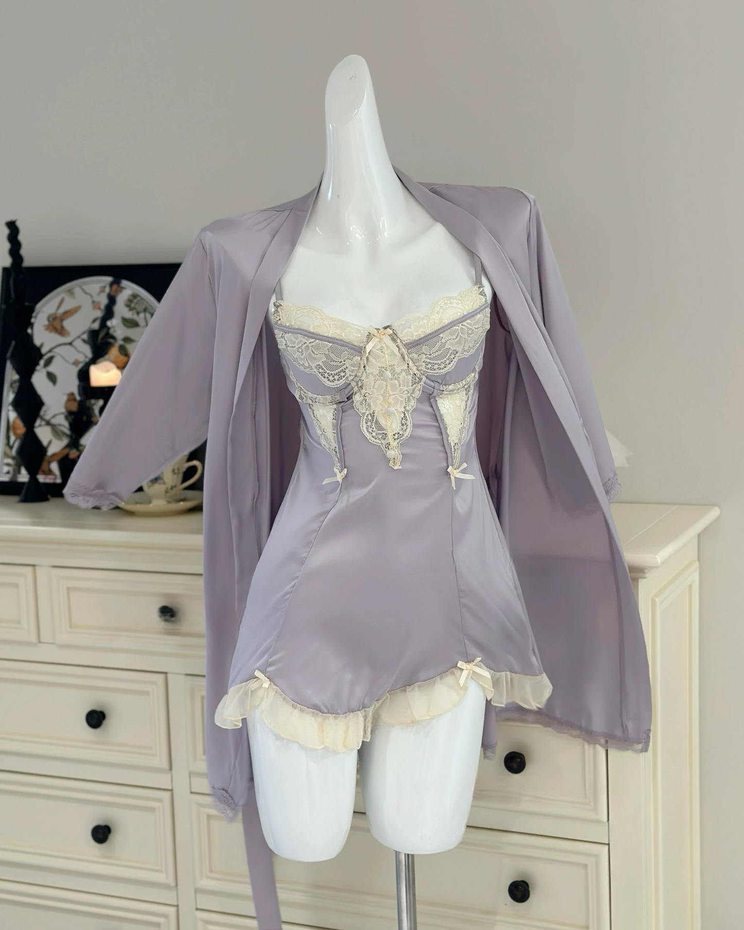 Angelique Underwire Nightie in Purple