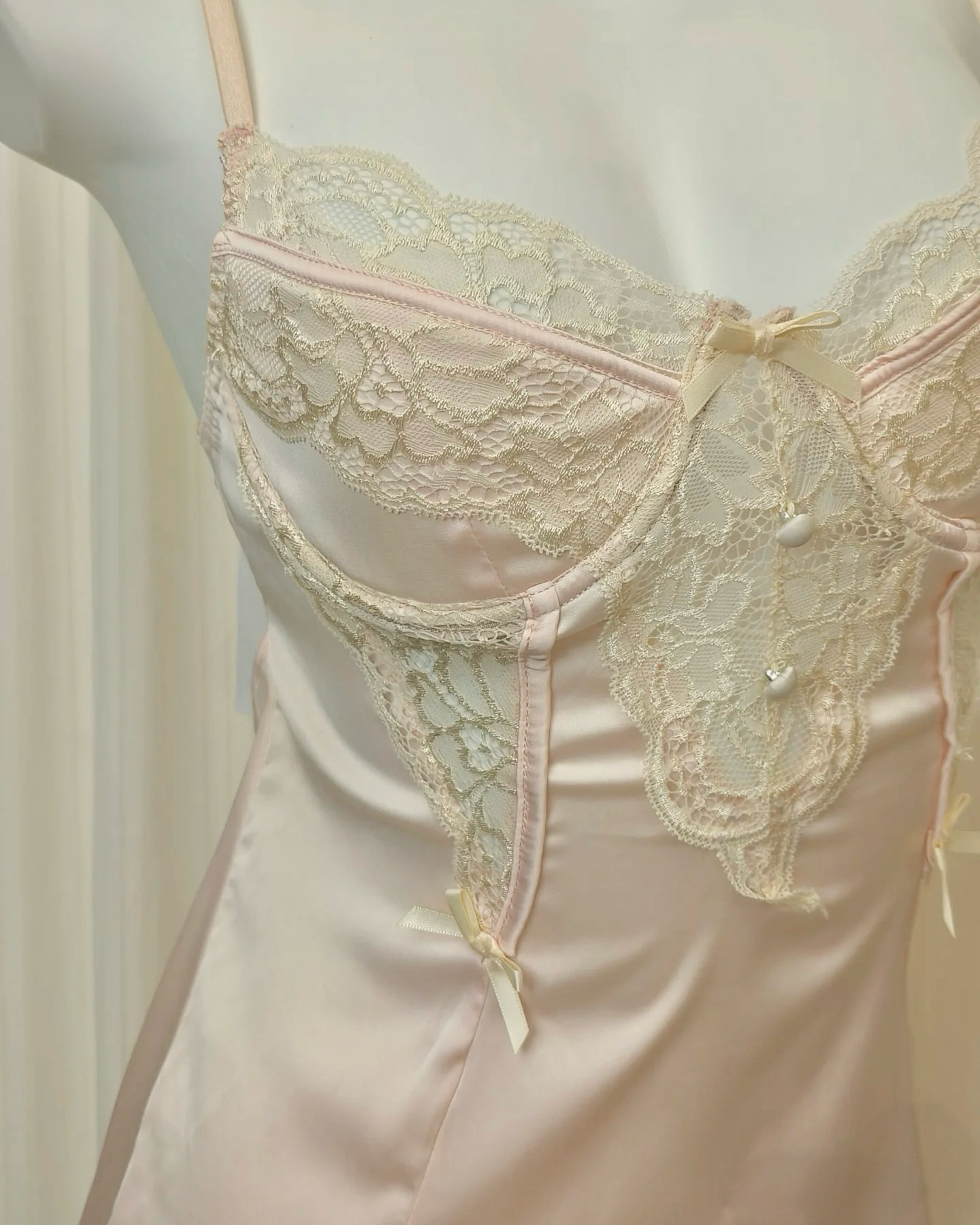 Nuisette à Armatures 'Angelique' en Rose Bébé