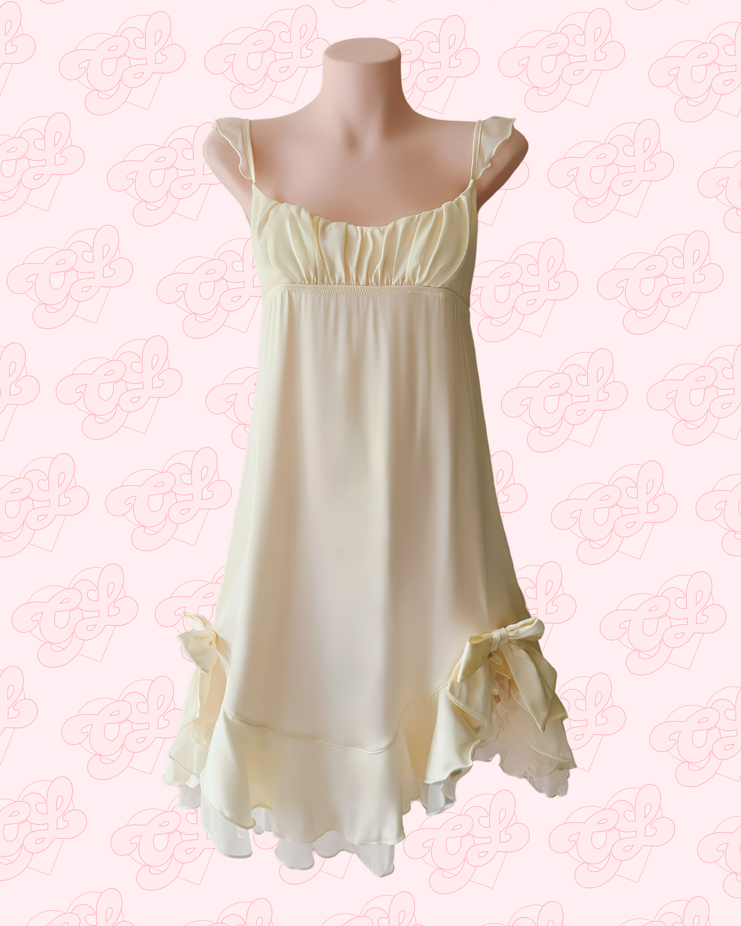Emmie Satin Nightie in Butter Yellow